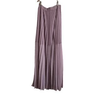 BCBGMAXAZRIA Women's Size S Tisa Maxi Skirt Light Purple Micro Pleated Whimsy